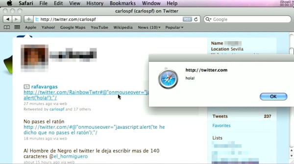 Twitter onmouseover Twitter onmouseover