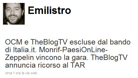 Emiliano D'Andrea su Twitter Emiliano D'Andrea su Twitter