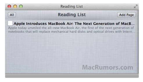 Safari Reading List Safari Reading List