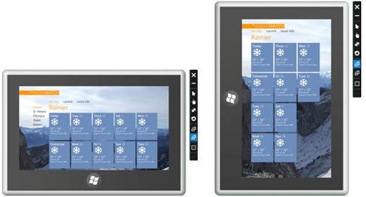 Windows 8 landscape e portrait Windows 8 landscape e portrait