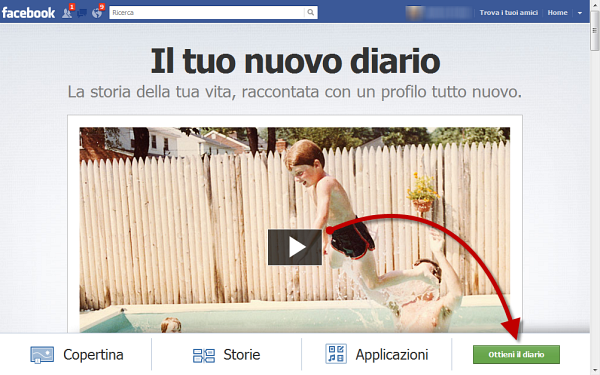 Attivare la timeline Attivare la timeline