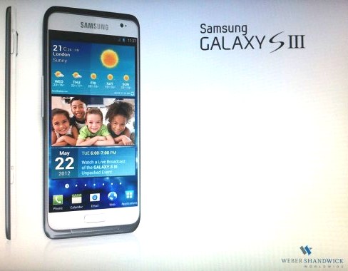 La prima immagine del Galaxy S III La prima immagine del Galaxy S III