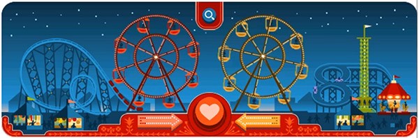 Google festeggia a modo suo San Valentino, la festa degli innamorati, con un doodle interattivo sul motore di ricerca Google festeggia a modo suo San Valentino, la festa degli innamorati, con un doodle interattivo sul motore di ricerca