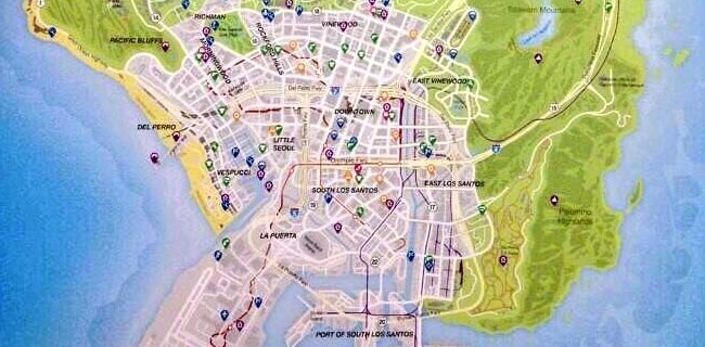 Mappa GTA 5: online la mappa completa | Webnews