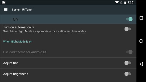 La modalità notturna e le nuove impostazioni per il display introdotte da Android N