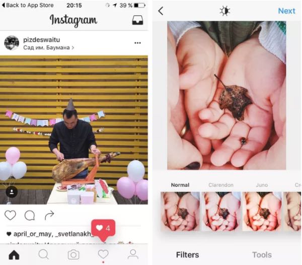 Instagram testa un nuovo design