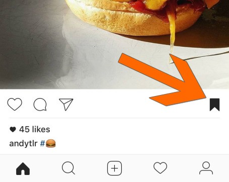 L'icona introdotta dall'applicazione di Instagram per salvare i post e rivederli successivamente