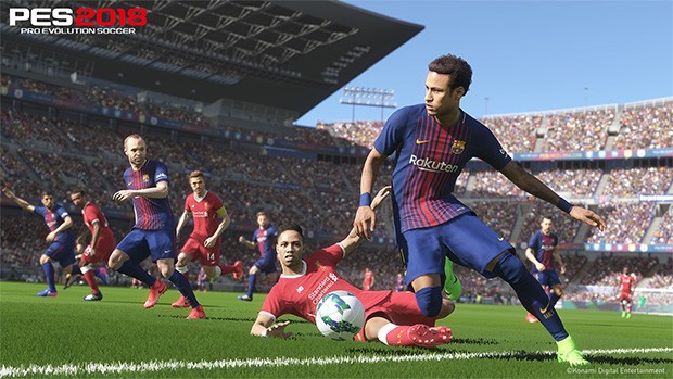I campioni del Barcellona in campo per Pro Evolution Soccer 2018