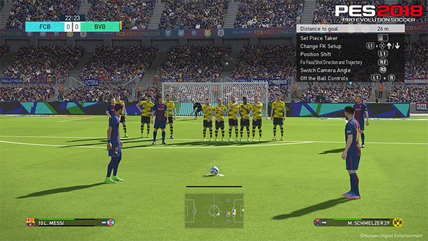 I calci di punizione in PES 2018