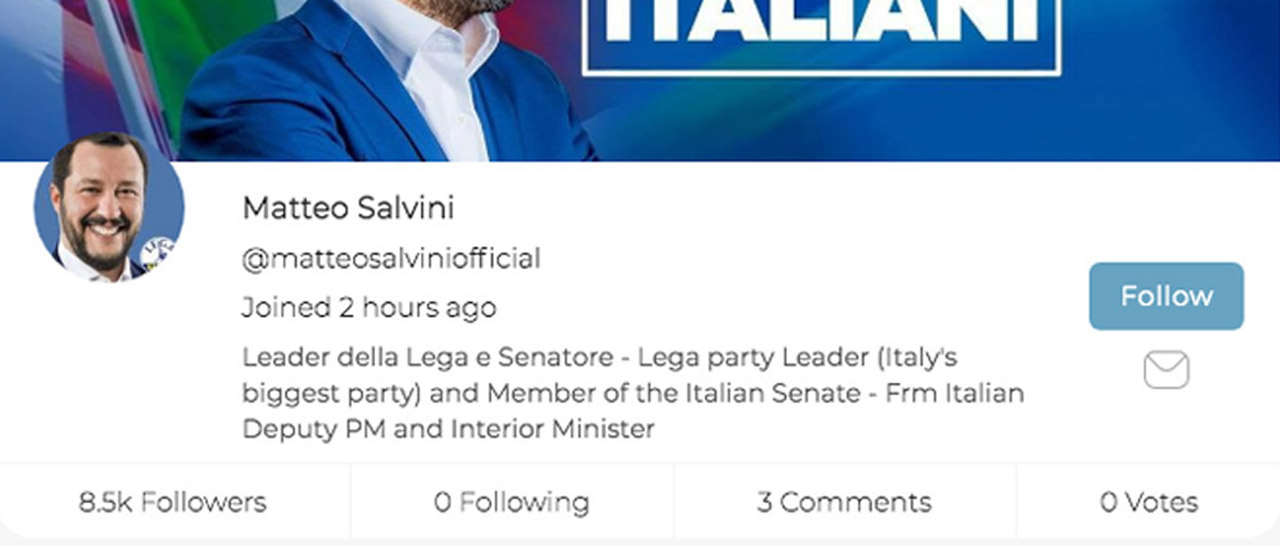 Parler ha le ore contate, ma Salvini si  …